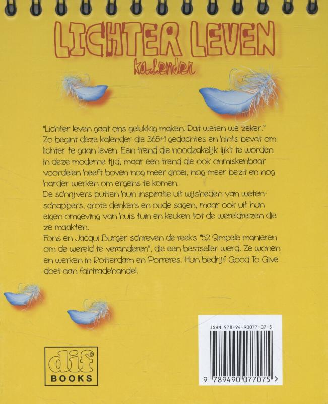 Achterkant van Lichter leven
