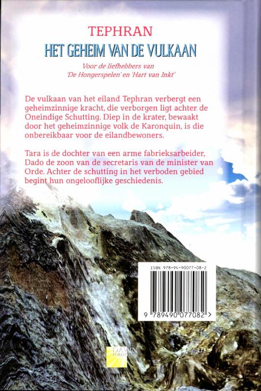 Achterkant van Het geheim van de vulkaan
