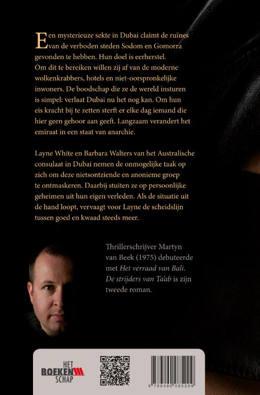 Achterkant van De strijders van Taab