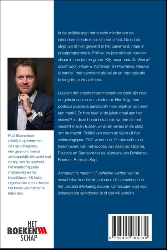 Achterkant van Aandacht is macht