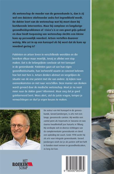 Achterkant van Het kansspel in de geneeskunde