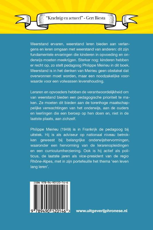 Achterkant van Pedagogiek: De plicht om weerstand te bieden