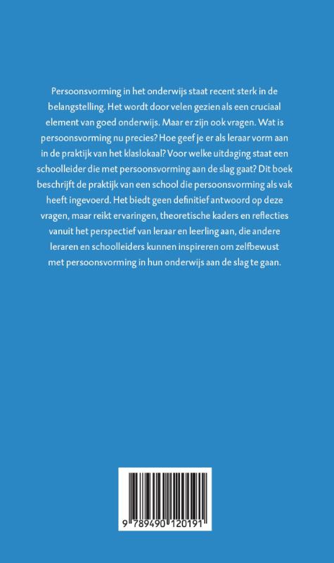 Achterkant van Kiezen voor persoonsvorming