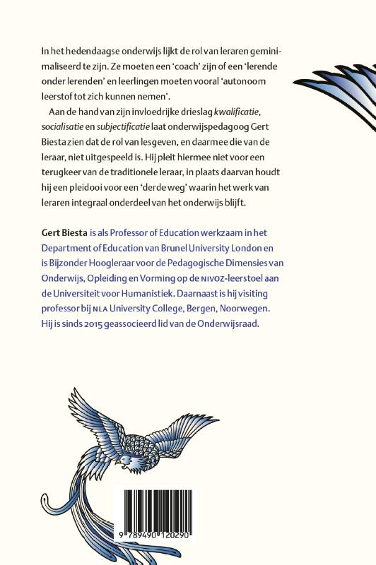 Achterkant van De terugkeer van het lesgeven