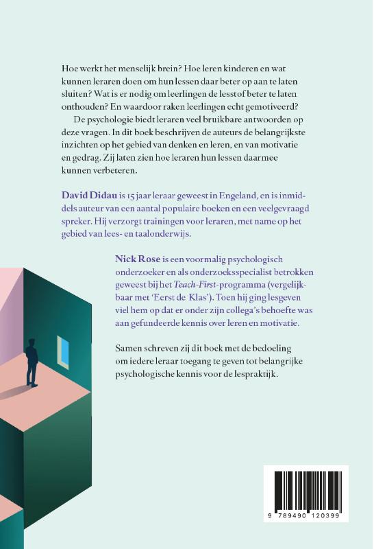 Achterkant van Psychologie in de klas