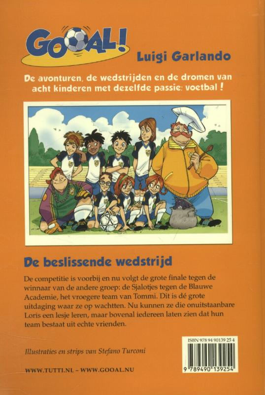 Achterkant van De beslissende wedstrijd