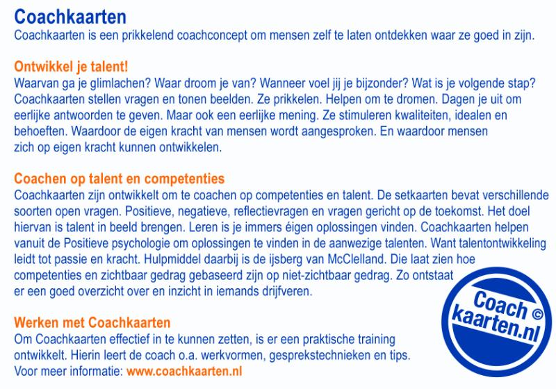 Achterkant van Coachkaarten