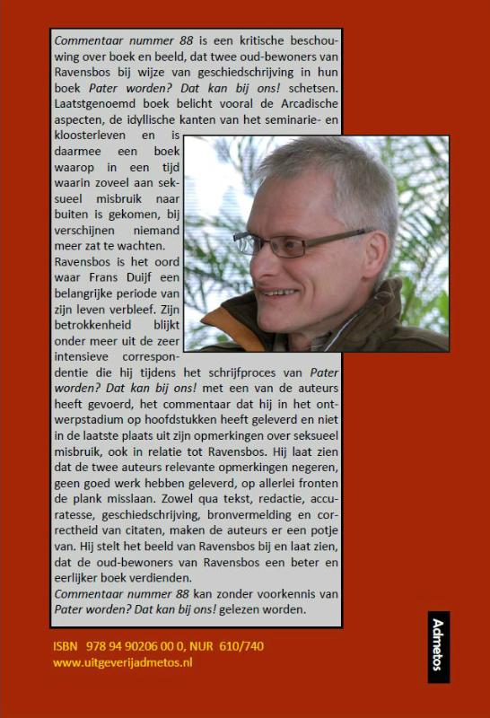Achterkant van Commentaar nummer 88