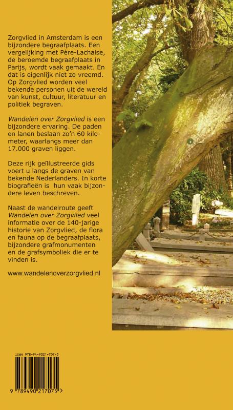 Achterkant van Wandelen over Zorgvlied