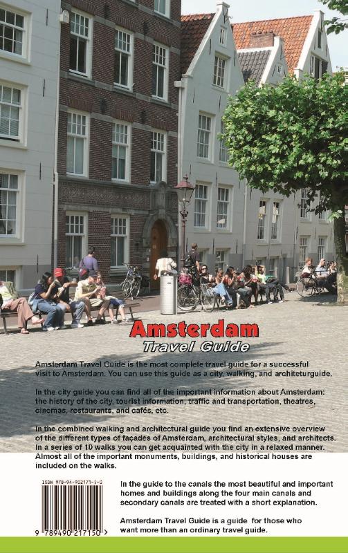 Achterkant van Amsterdam travel guide