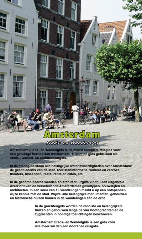 Achterkant van Amsterdam stads- en wandelgids