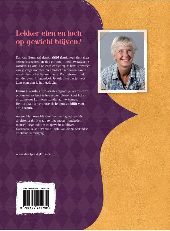 Achterkant van Eenmaal slank altijd slank