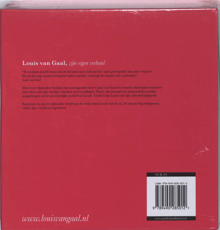 Achterkant van Louis van Gaal, Biografie & Visie