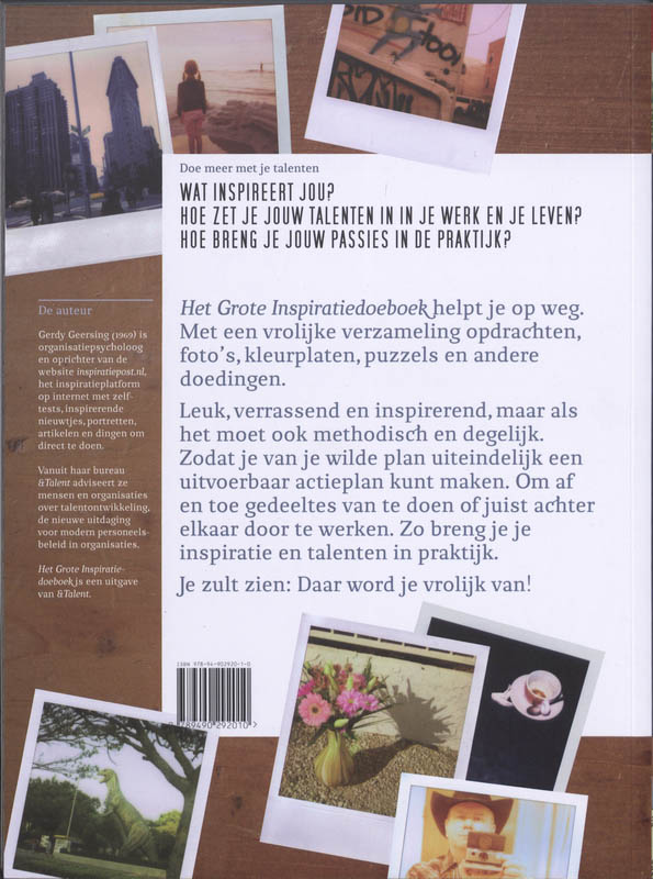 Achterkant van Het Grote Inspiratie Doeboek