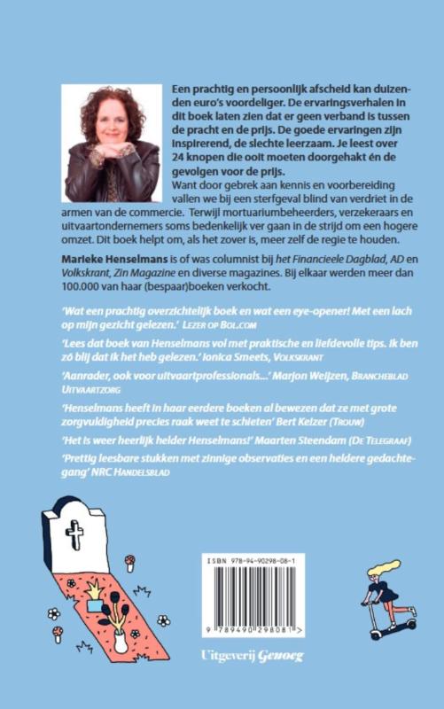 Achterkant van Laat je niet kisten door de commercie