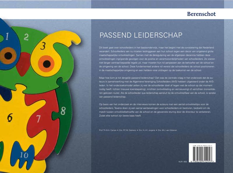 Achterkant van Passend Leiderschap