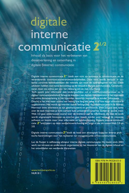 Achterkant van Digitale interne communicatie 2 1/2