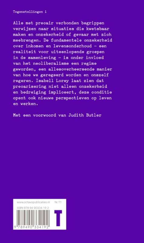 Achterkant van Het regeren van precairen