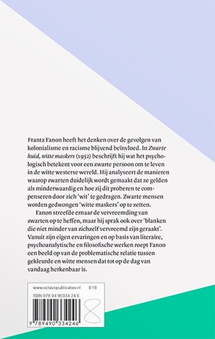 Achterkant van Zwarte huid, witte maskers
