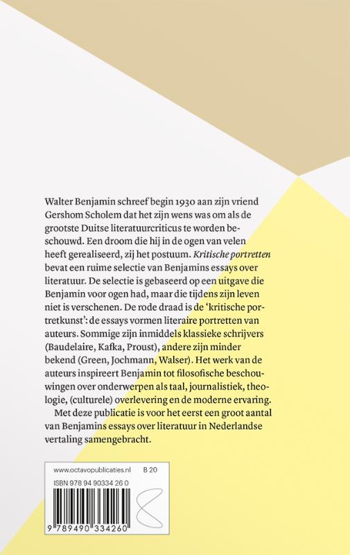 Achterkant van Kritische portretten