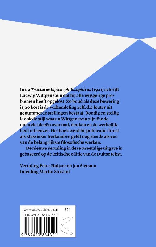 Achterkant van Tractatus logico-philosophicus