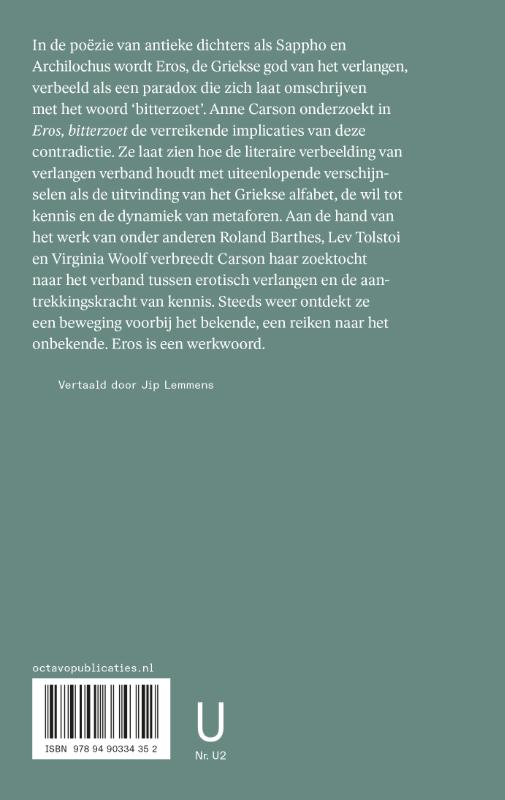 Achterkant van Eros, bitterzoet