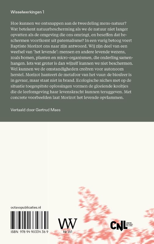 Achterkant van Het levende laten opvlammen