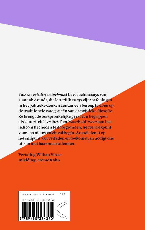 Achterkant van Tussen verleden en toekomst