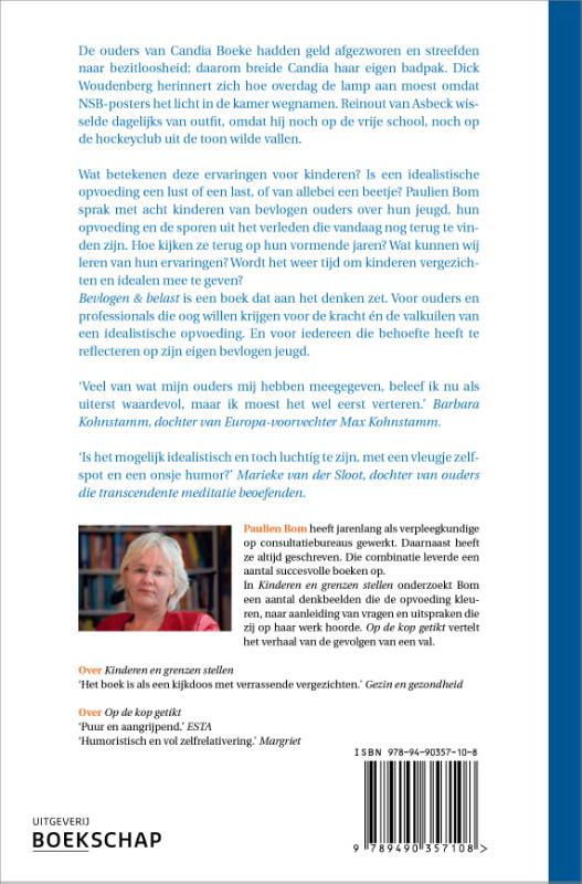 Achterkant van Bevlogen en belast