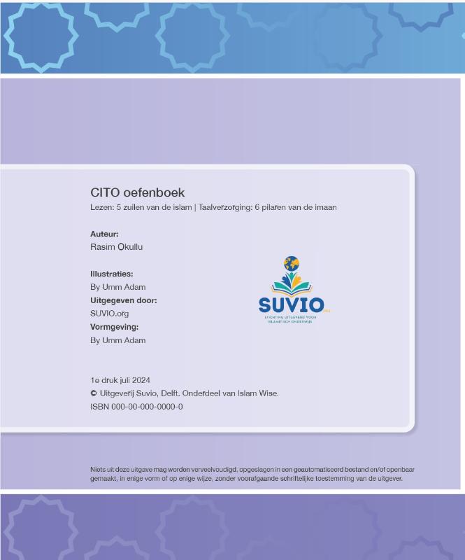 Achterkant van CITO oefenboek