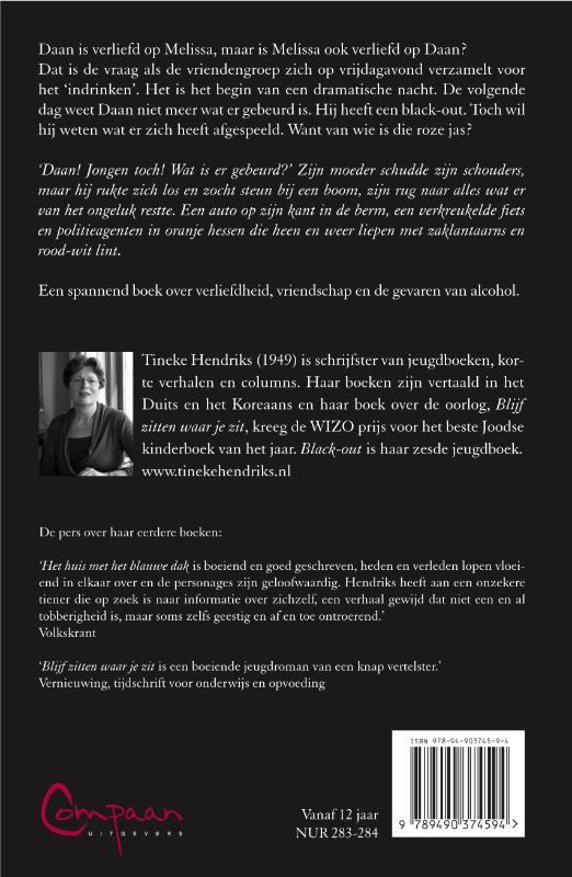 Achterkant van Black-out