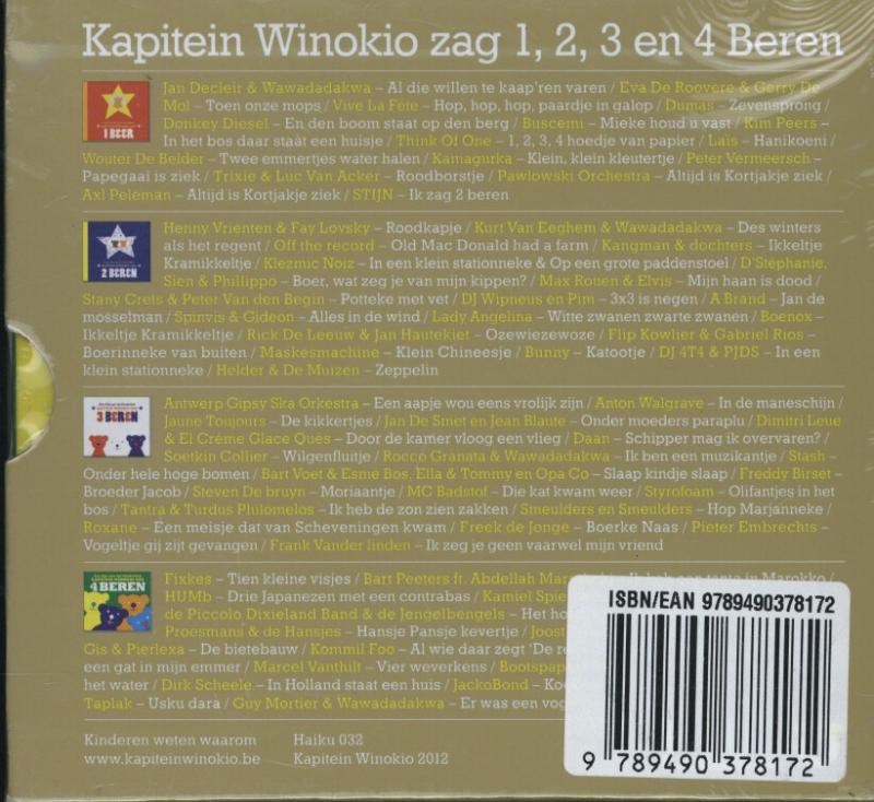 Achterkant van Kapitein Winokio berenbox
