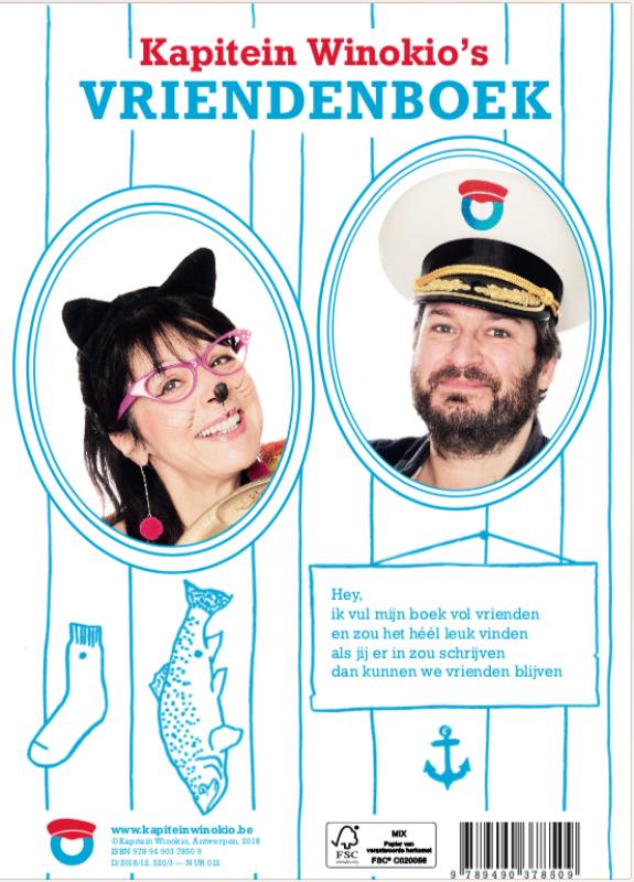 Achterkant van Vriendenboek