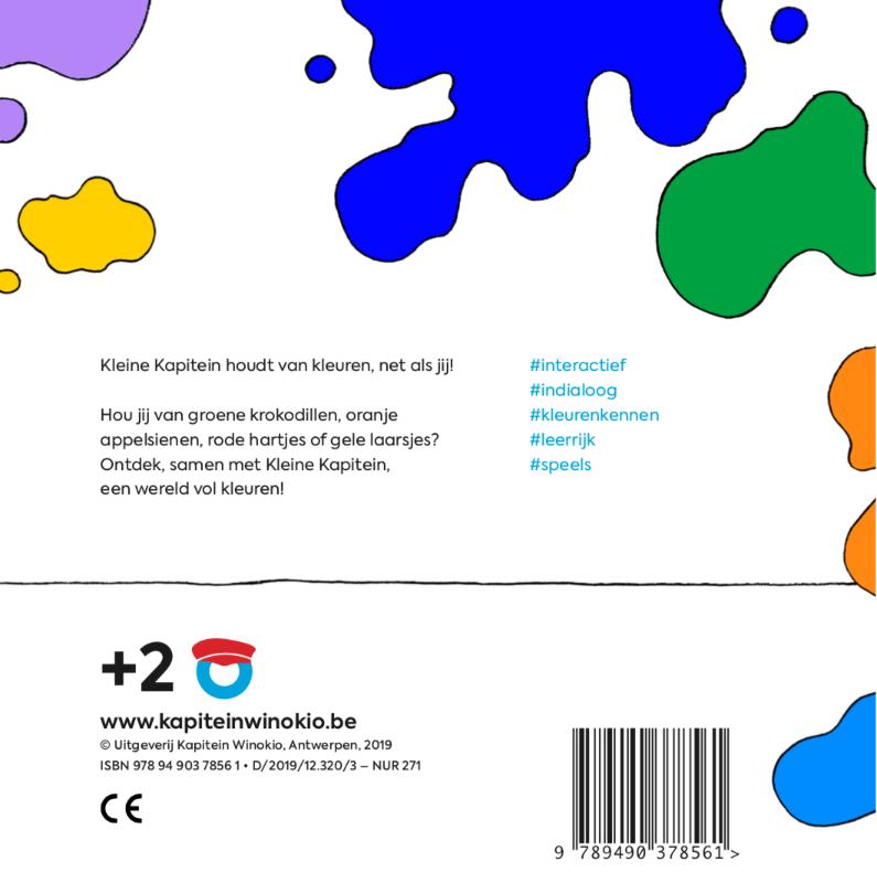 Achterkant van Kleine Kapitein kleuren