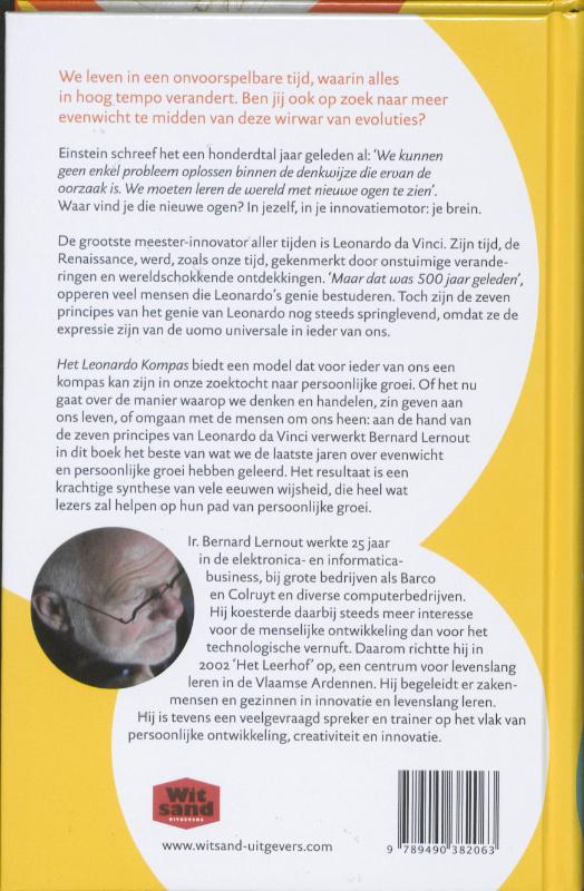Achterkant van Het Leonardo Kompas