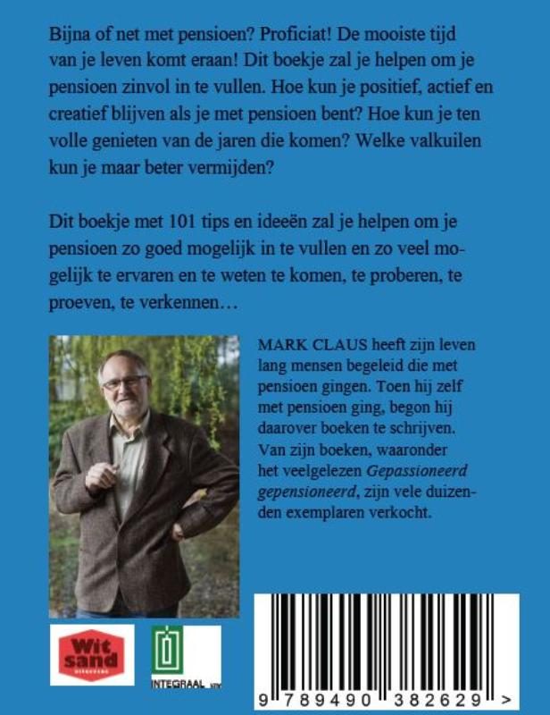 Achterkant van Gefeliciteerd! Gepensioneerd!