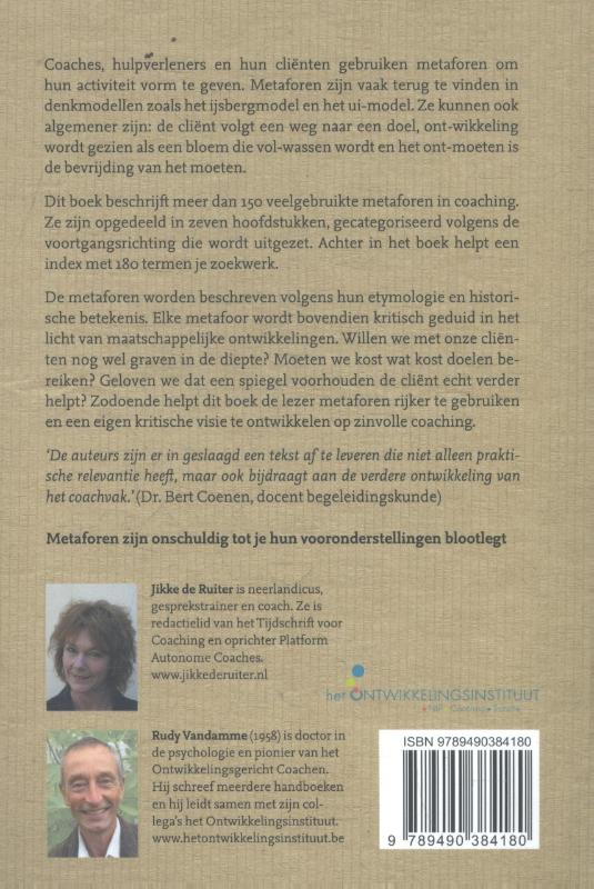 Achterkant van Metaforen in coaching