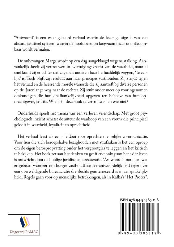 Achterkant van Antwoord