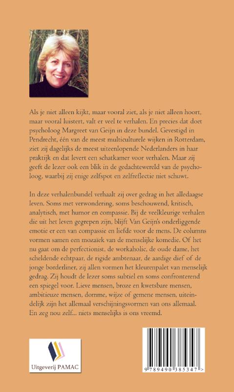 Achterkant van Niets menselijks is ons vreemd