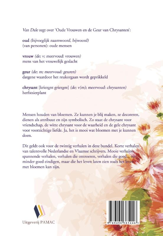 Achterkant van Oude vrouwen en de geur van chrysanten