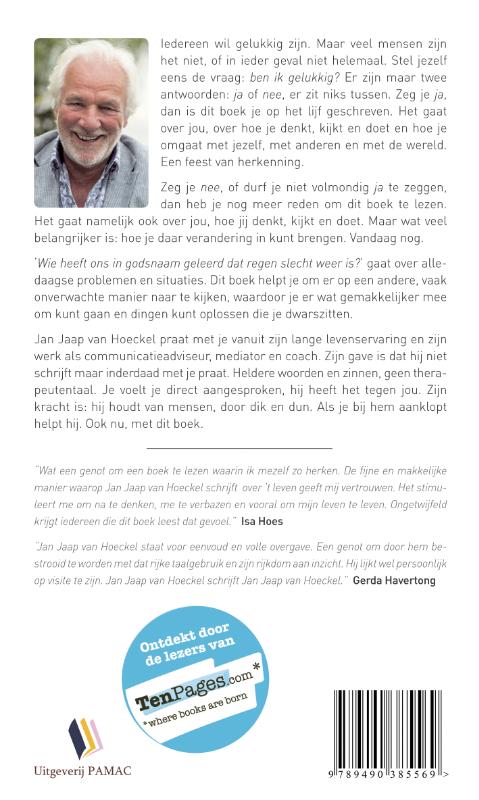 Achterkant van Wie heeft ons in godsnaam geleerd dat regen slecht weer is?