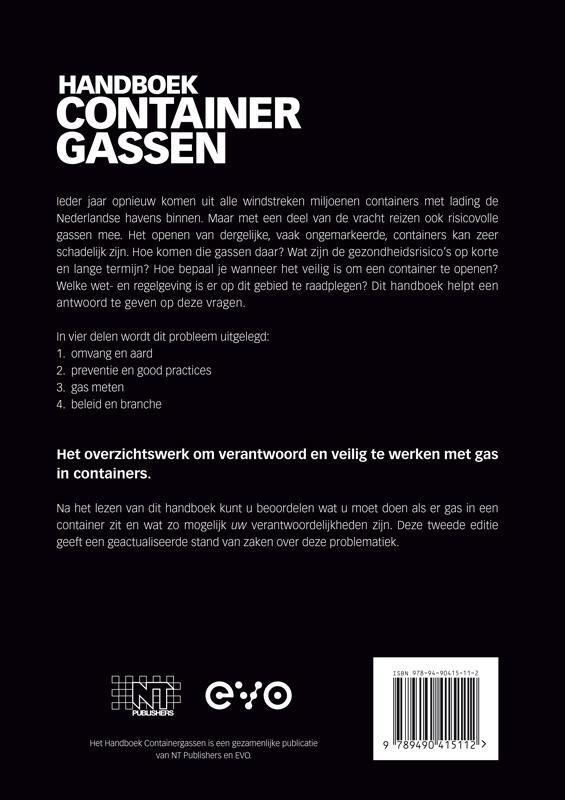 Achterkant van Handboek containergassen