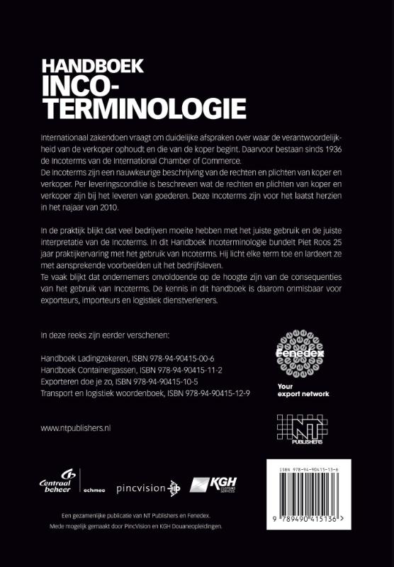 Achterkant van Handboek incoterminologie