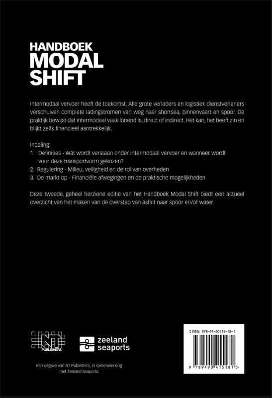Achterkant van Handboek modal shift