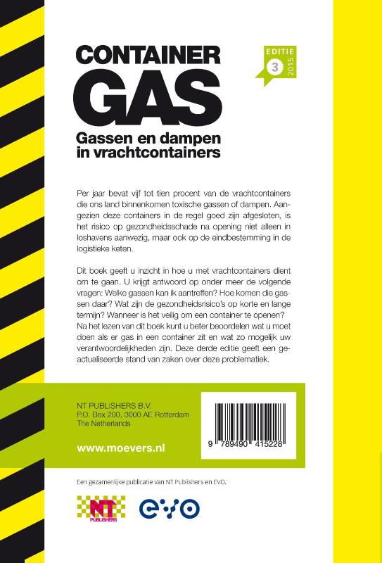 Achterkant van Containergas