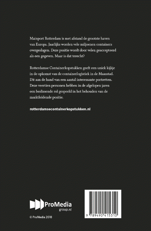 Achterkant van Rotterdamse Containerkopstukken