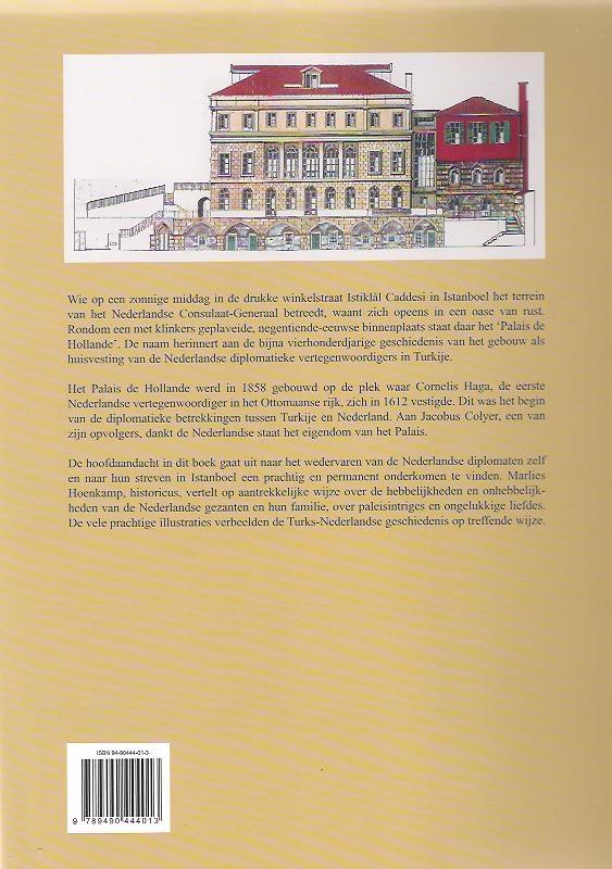 Achterkant van Palais de Hollande te Istanboel