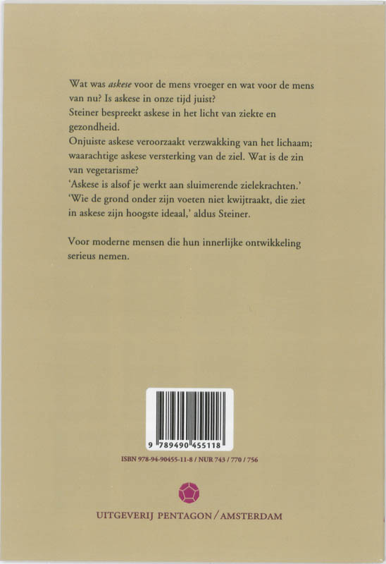 Achterkant van Askese