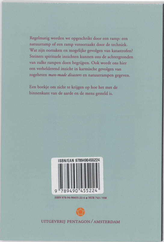 Achterkant van Natuurrampen en technische rampen