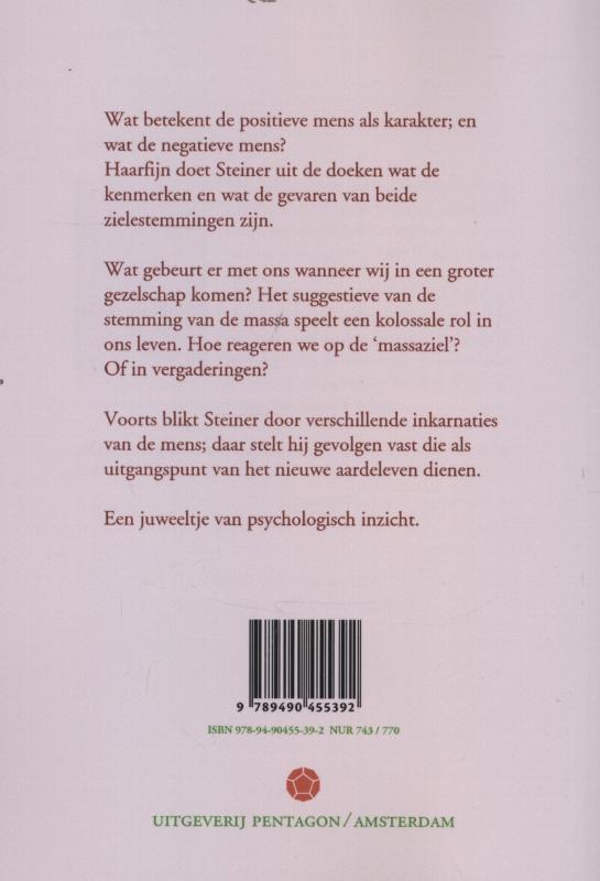 Achterkant van De positieve en de negatieve mens